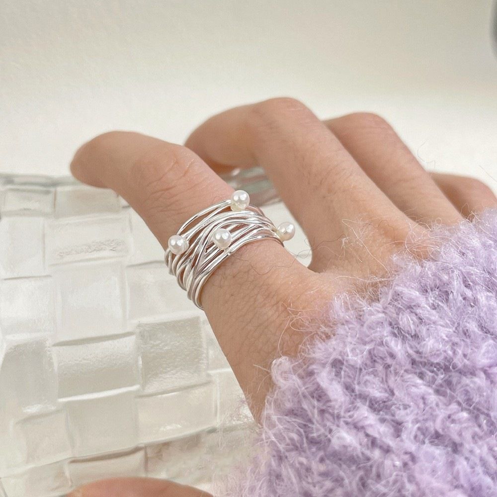 Irregular Pearl Open Ring - Modomu