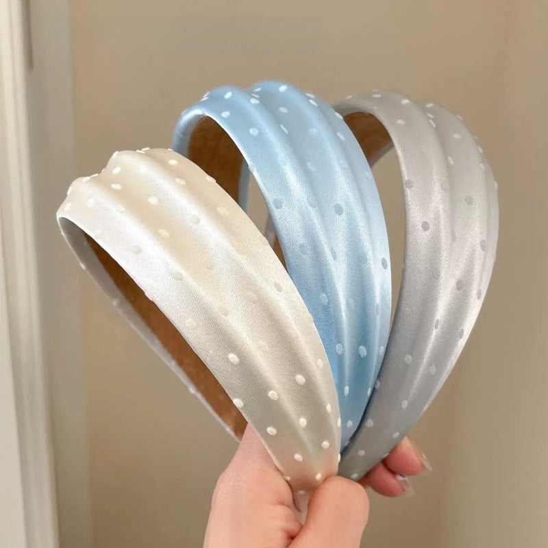 Satin Polka Dot Headband