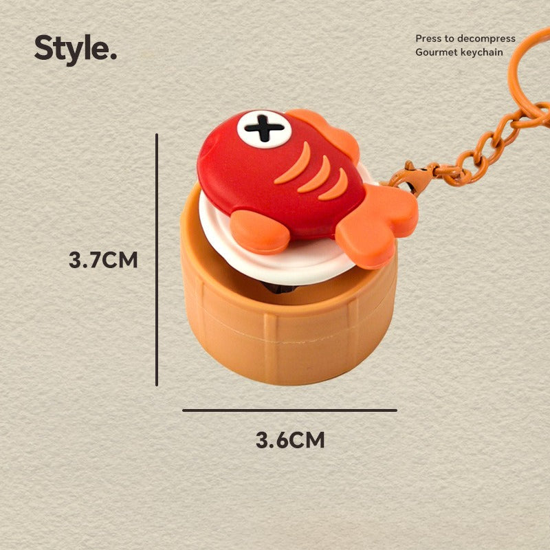 Miniature Food Press Button Charm