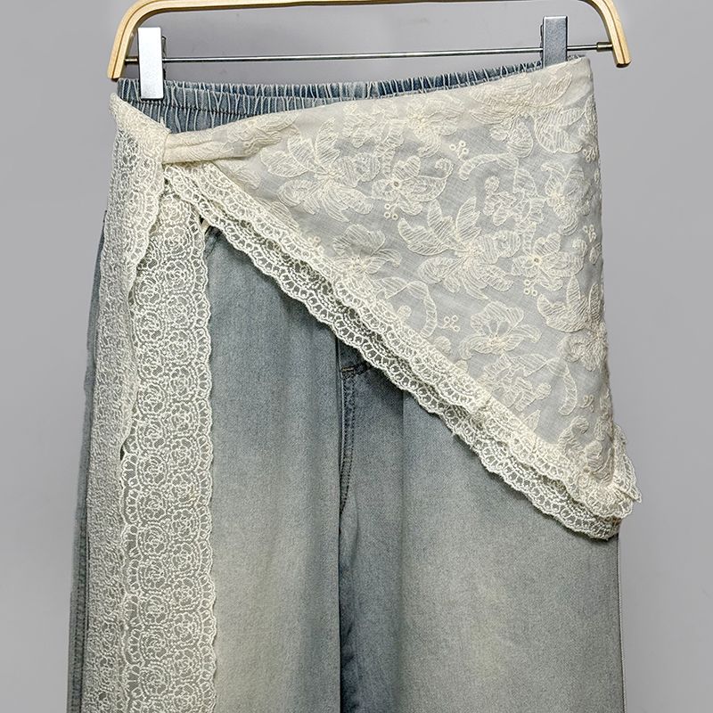 Jacquard Mesh Lace Headscarf