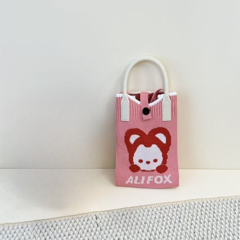 Knit Animal Phone Bag