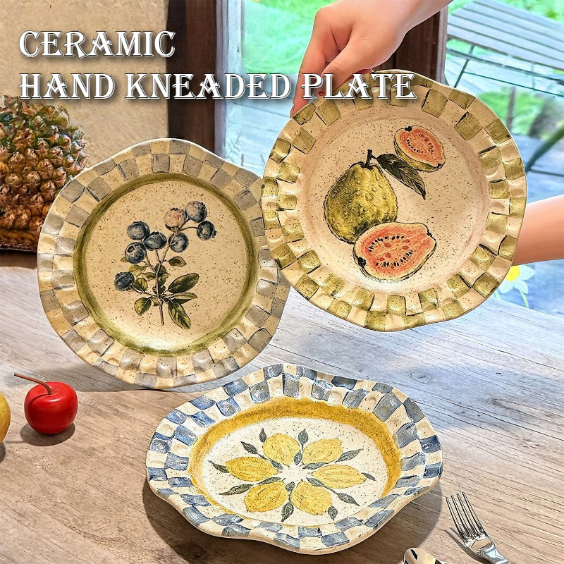 Hand-Pinched Ceramic Plate
