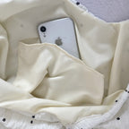 Mesh Drawstring Shoulder Tote