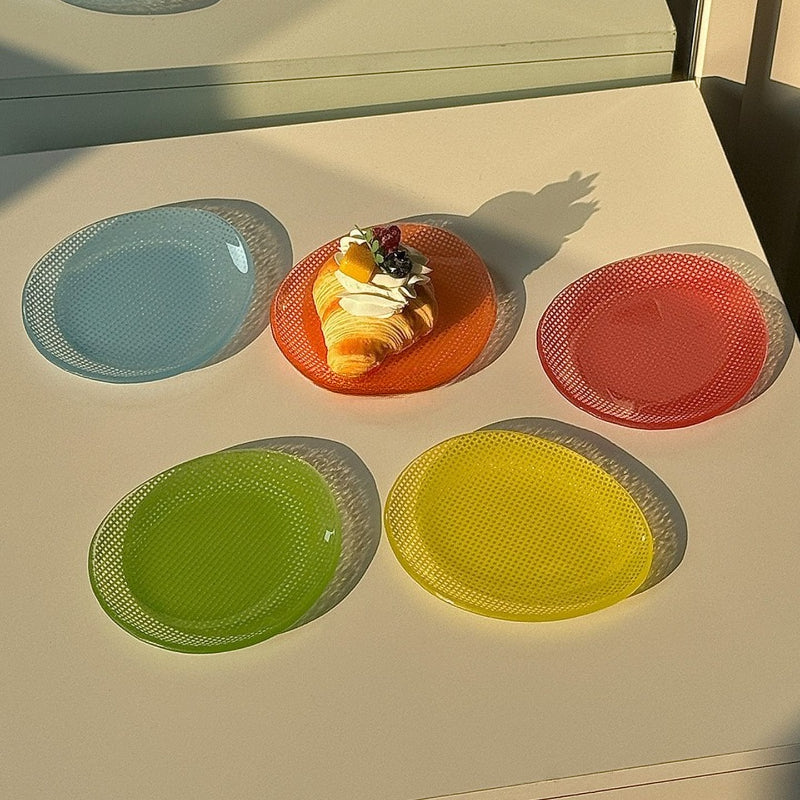 Translucent Pebble Dessert Plate