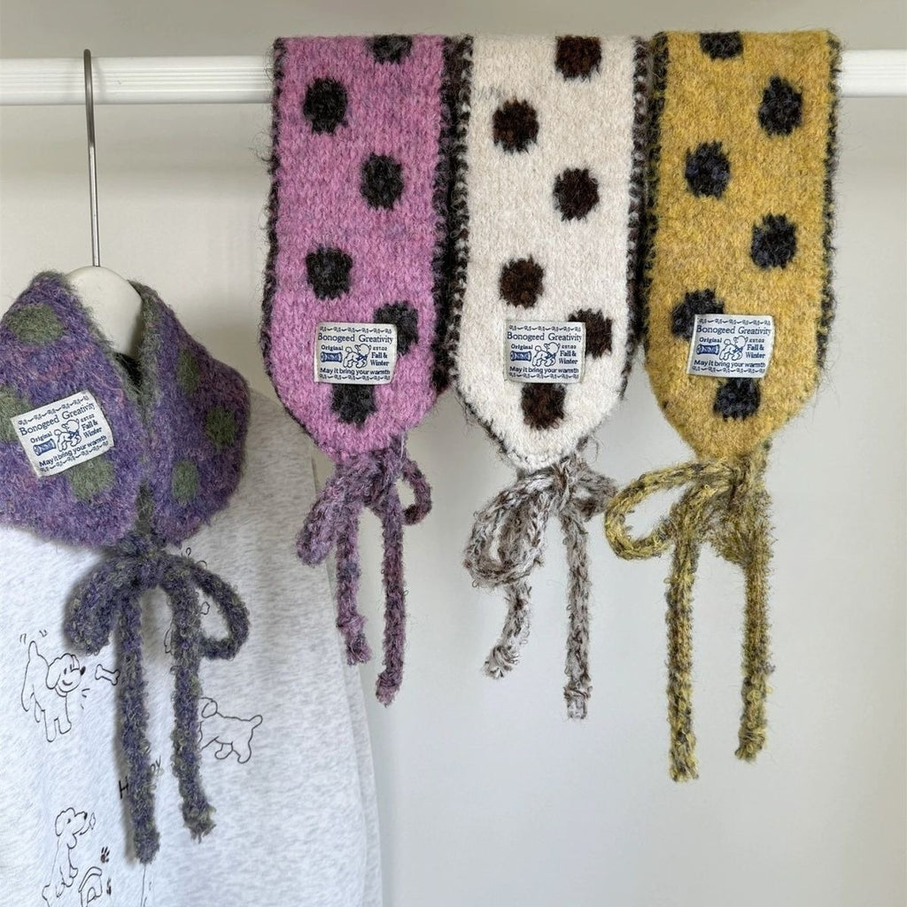 Fleece Earflap Scarf Hat