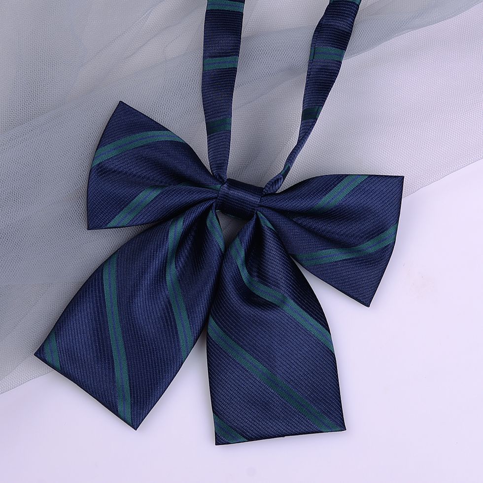 Striped School Uniform Bow Tie - Modomu