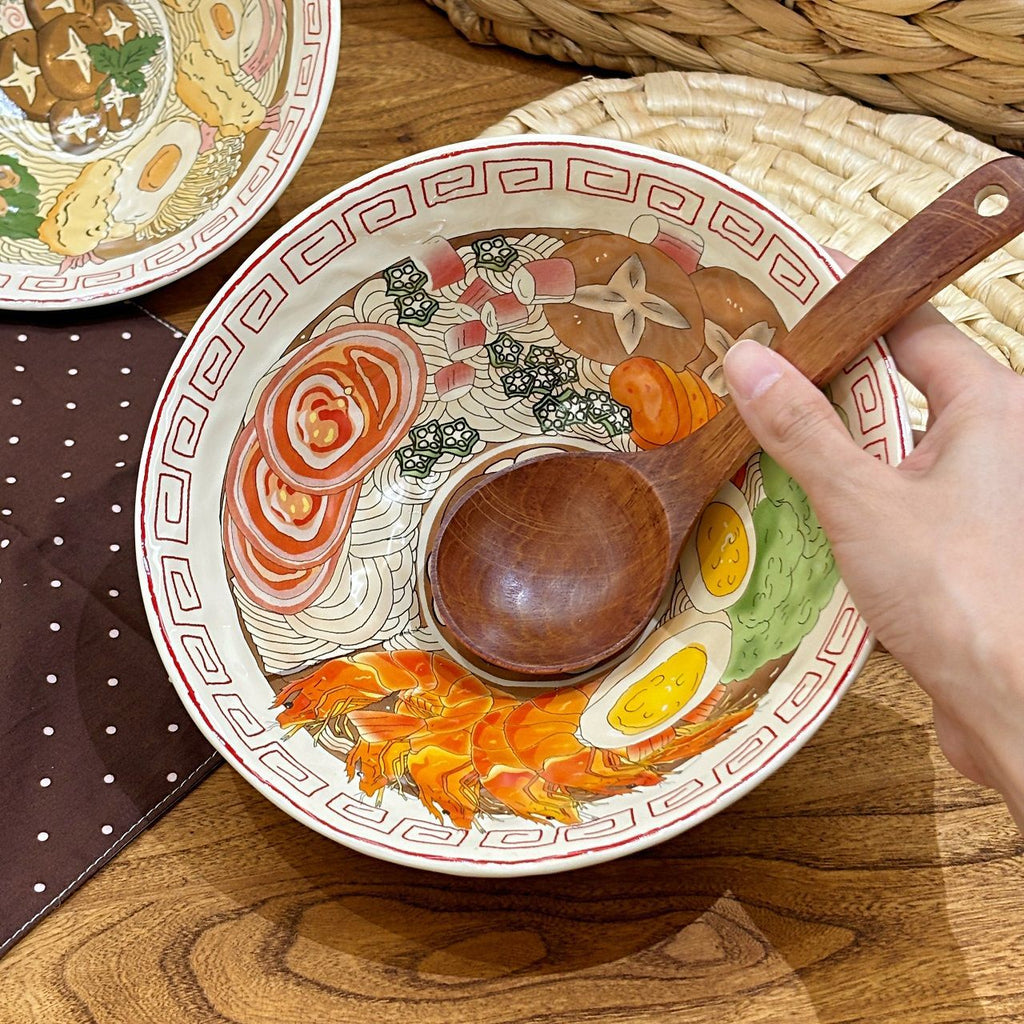 Hand-Painted Japanese Ramen Bowl