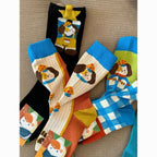 Cute Puppy Graphic Tube Socks - Modomu
