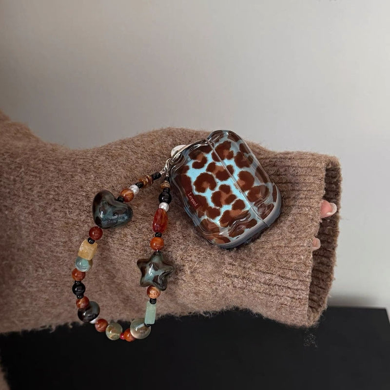 Leopard Bead Chain AirPods Case - Modomu