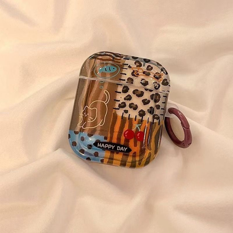 Leopard Cat AirPods Protective Case - Modomu