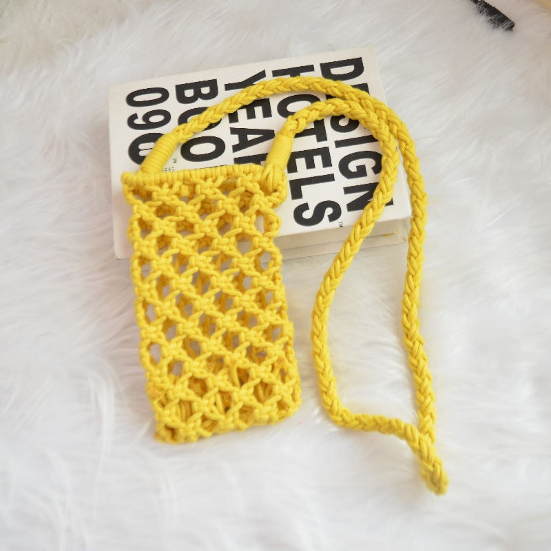 Crochet Openwork Phone Pouch