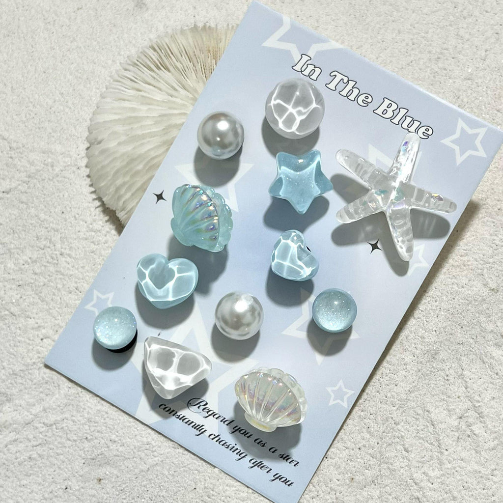 Iridescent Ocean Star Charms