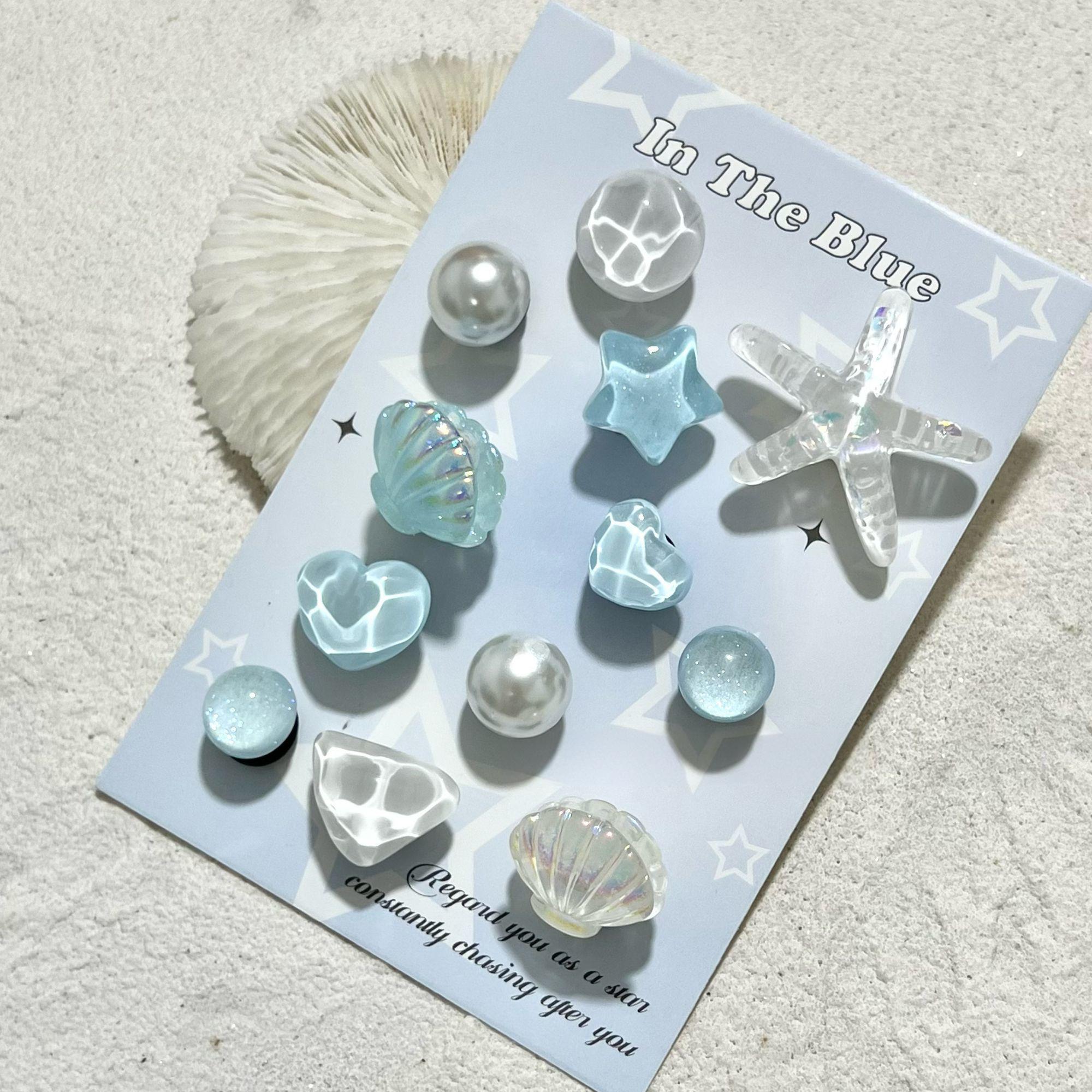Iridescent Ocean Star Charms