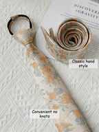Floral Knot-Free Tie - Modomu