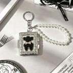 Beaded Locket Mirror Charm