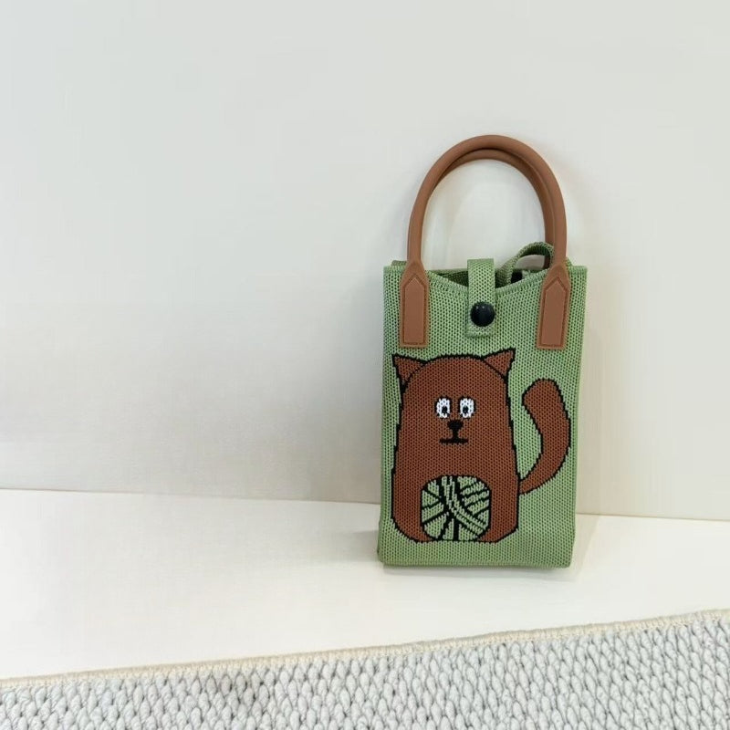 Knit Animal Phone Bag
