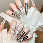 Midnight Cross Star Press-On Nails