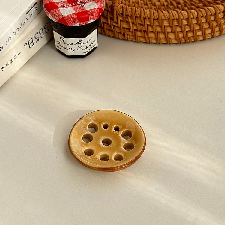Hand-Painted Vegetable Chopstick Rest