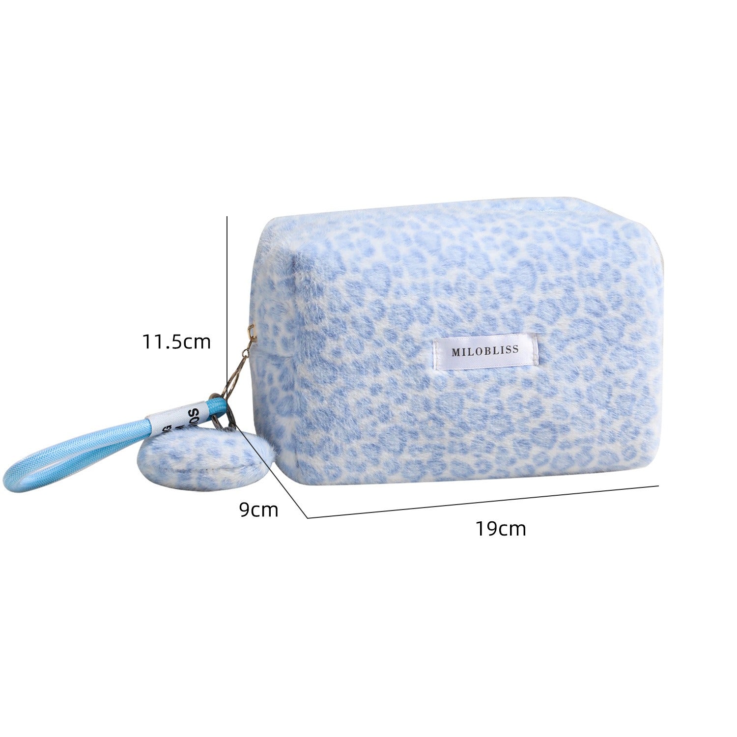 Leopard Plush Cosmetic Bag Organizer - Modomu