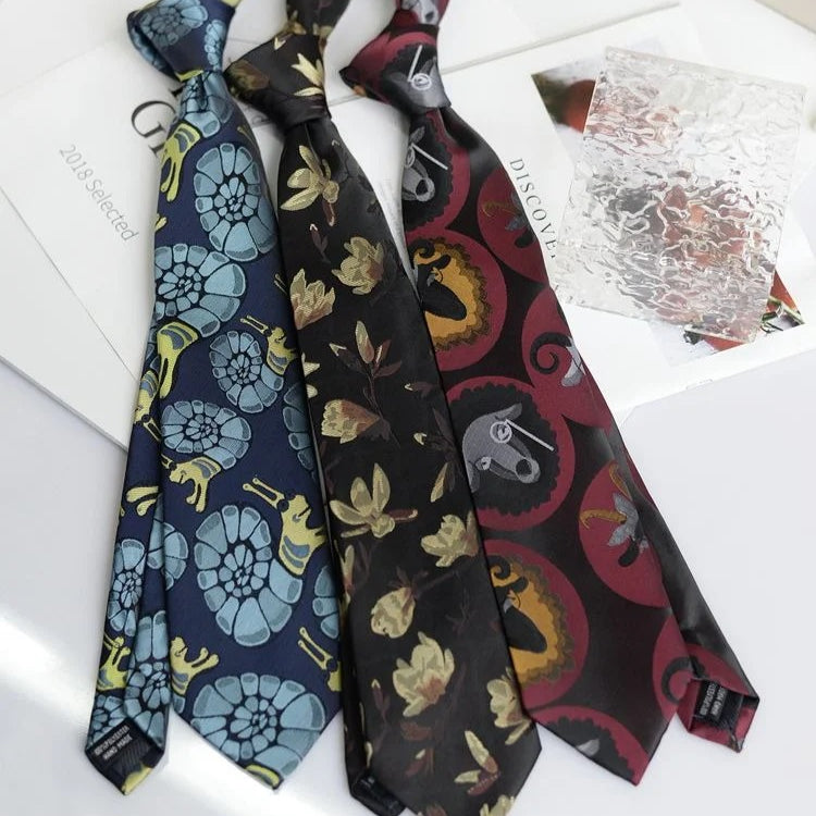 Handmade Retro Jacquard Tie - Modomu