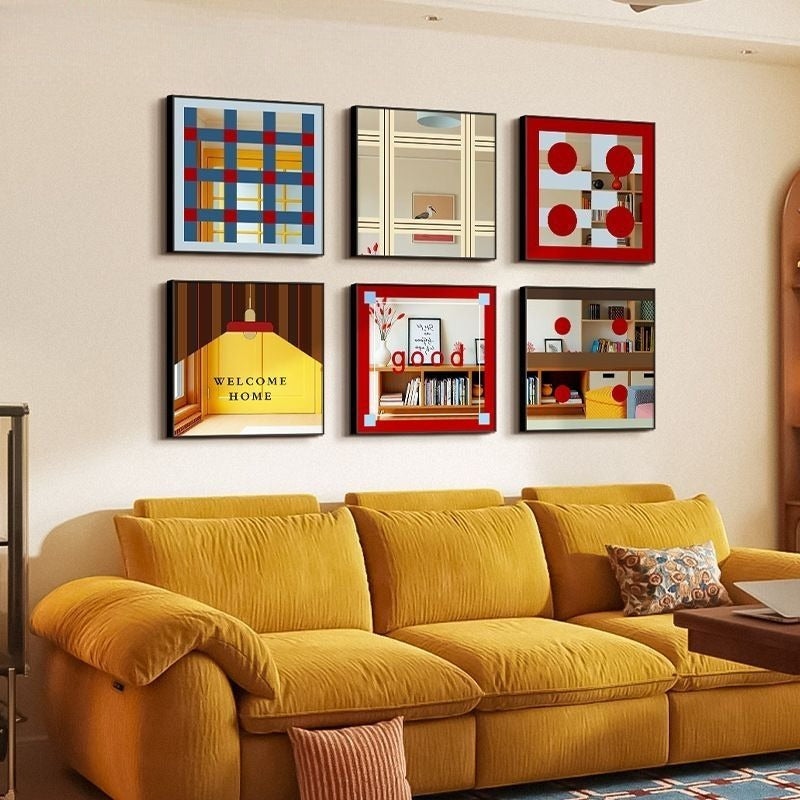Geometric Bauhaus Mirror Art - Modomu