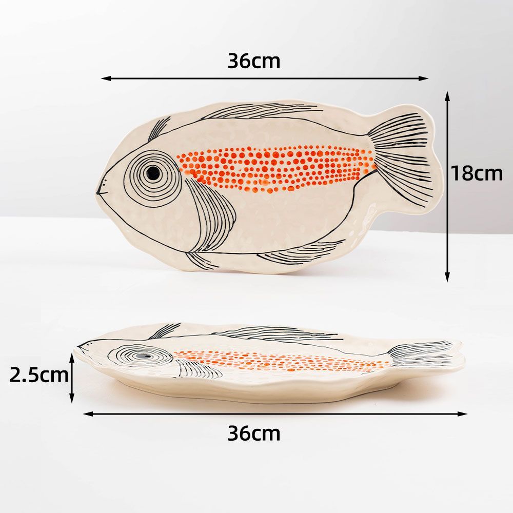 Fish Shaped Serving Platter