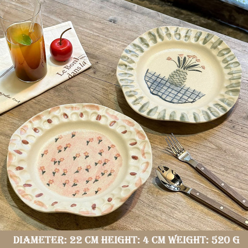Hand-Pinched Ceramic Plate