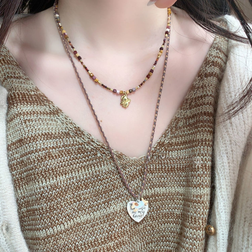 Puppy Love Letter Necklace - Modomu