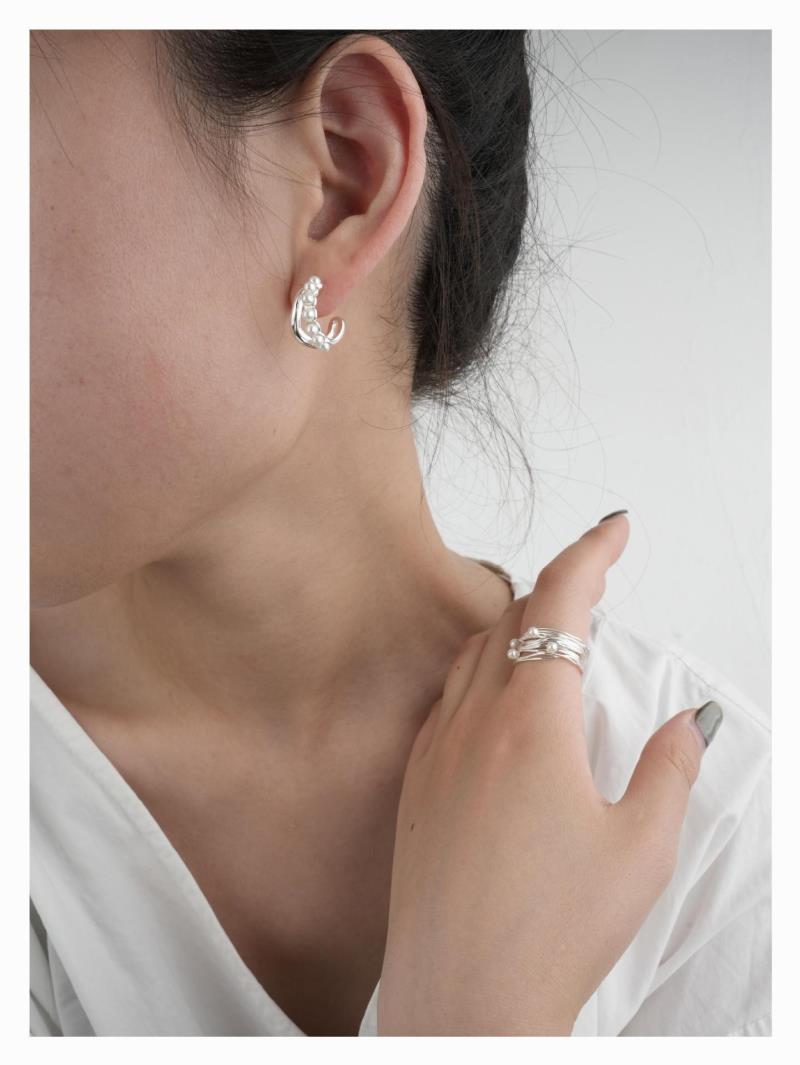 Irregular Pearl Open Ring - Modomu