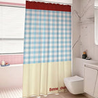 Two-Tone Gingham Shower Curtain