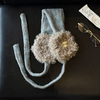 Curly Tie Strap Earmuffs