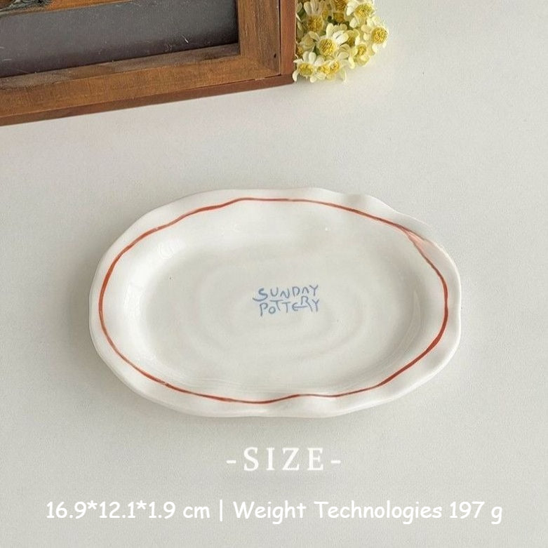 Irregular Ceramic Dessert Plate - Modomu
