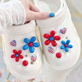 Balloon Flower Gingham Charms