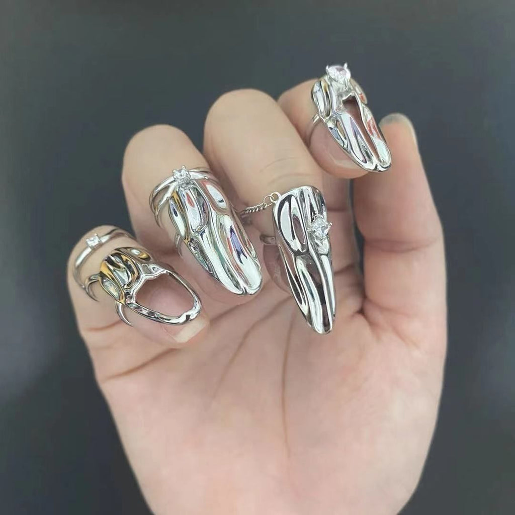 Molten Fingertip Nail Ring