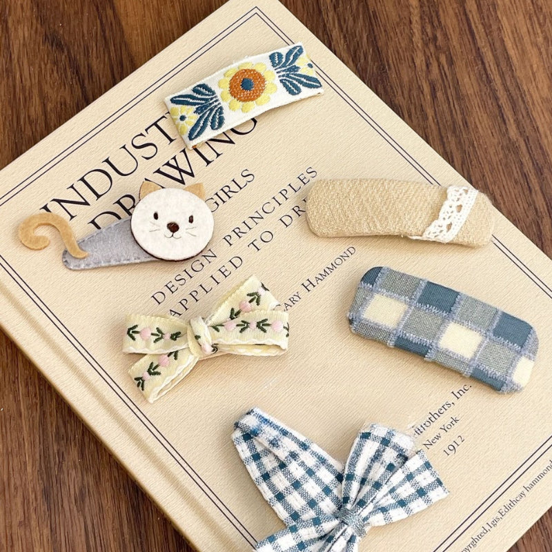 Floral Fabric Hair Clip - Modomu