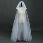 Sheer Hooded Ghost Cape