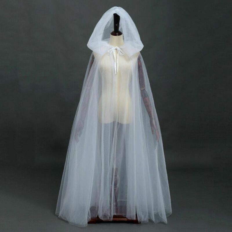 Sheer Hooded Ghost Cape