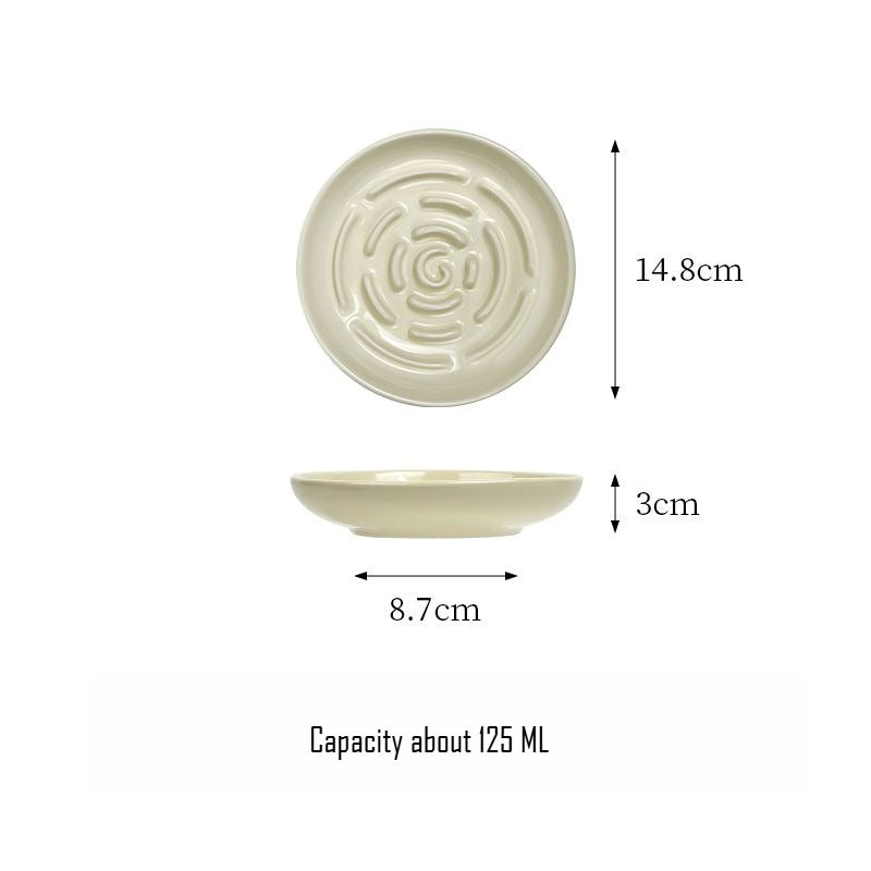 Ceramic Cat Slow Feeder Tray