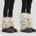 Fluffy Stacking Leg Warmers - Modomu