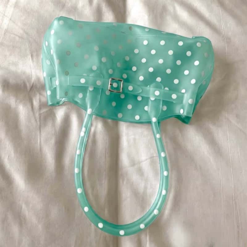 Jelly Polka Dot Transparent Shoulder Tote