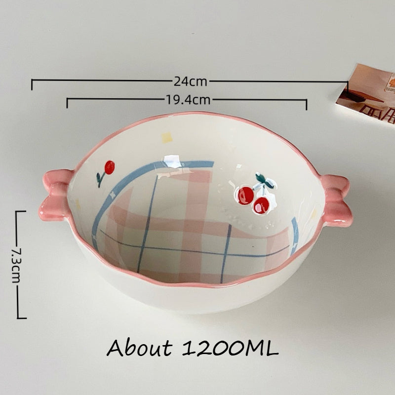 Ceramic Salad Plate With Underglaze - Modomu
