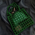 Hollow Beaded Shoulder Bag