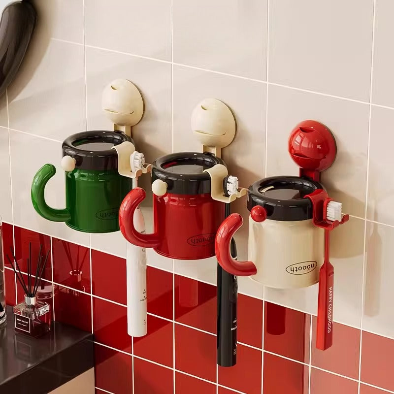 Magnetic Toothbrush Rack Cup Set