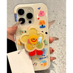 Doodle Sticker Grip iPhone Case