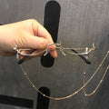 Lensless Half Frame Fashion Glasses - Modomu