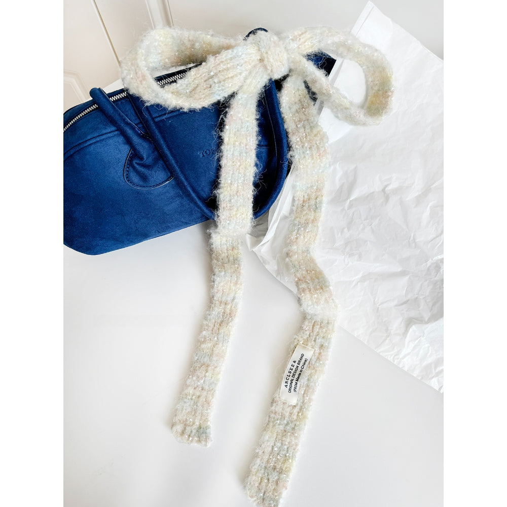 Rainbow Plush Y2K Scarf - Modomu