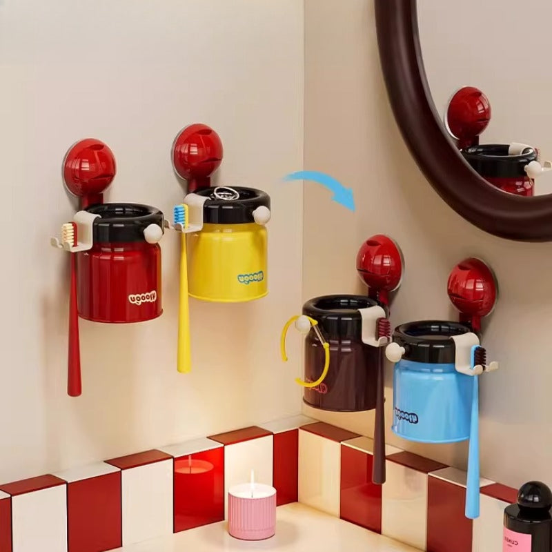 Magnetic Toothbrush Rack Cup Set