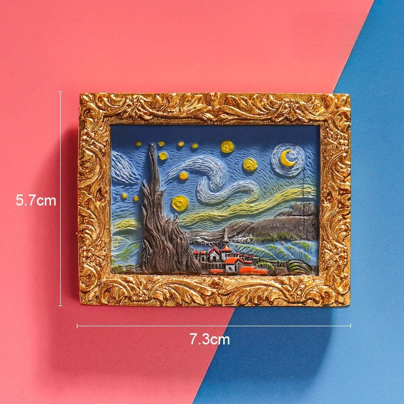 3D Famous Painting Fridge Magnets - Modomu