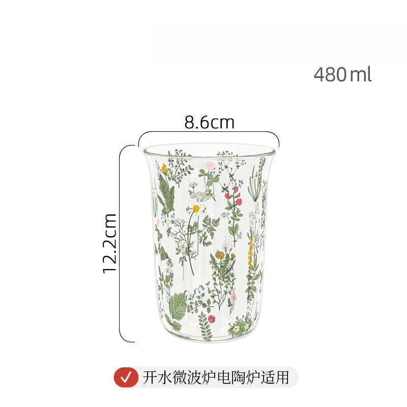 Wildflower Print Water Tumbler