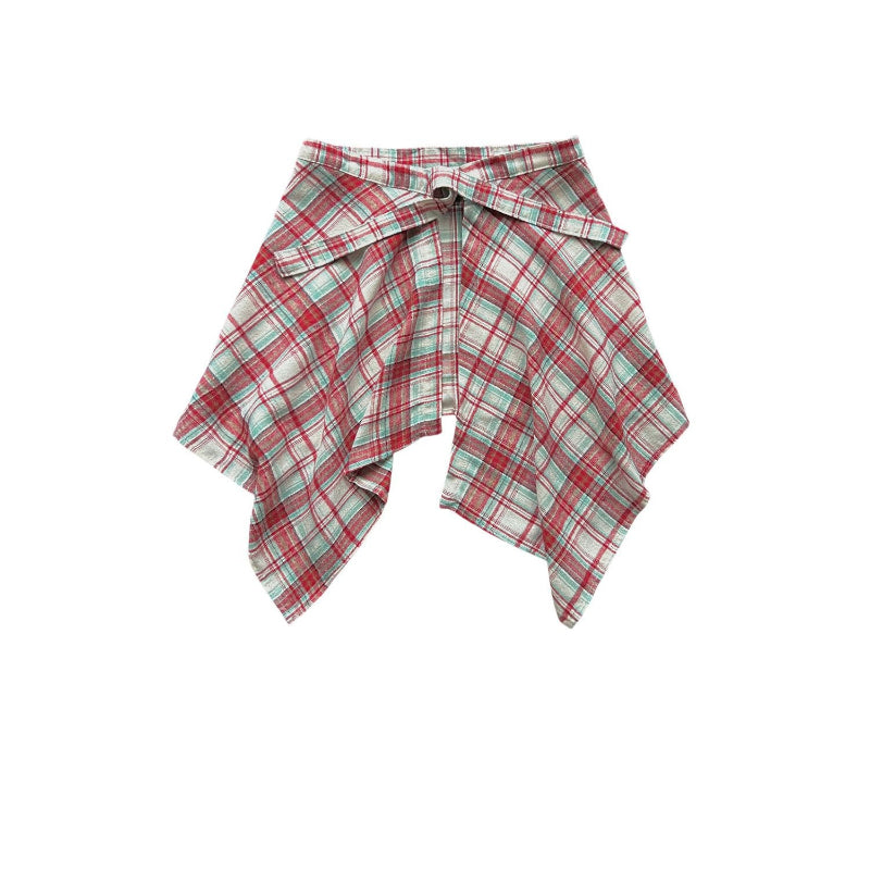 Unisex Plaid Layered Skirt - Modomu